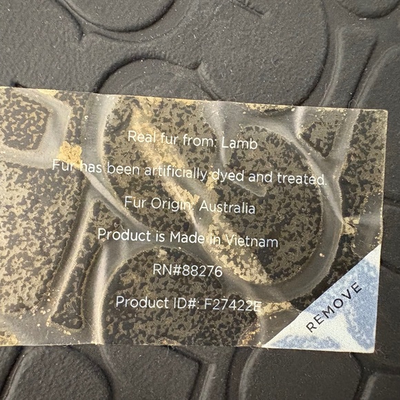 Size 8 - UGG Black Womens FLUFF SLIDES II Genuine Shearling Sandals Slippers - Picture 5 of 8